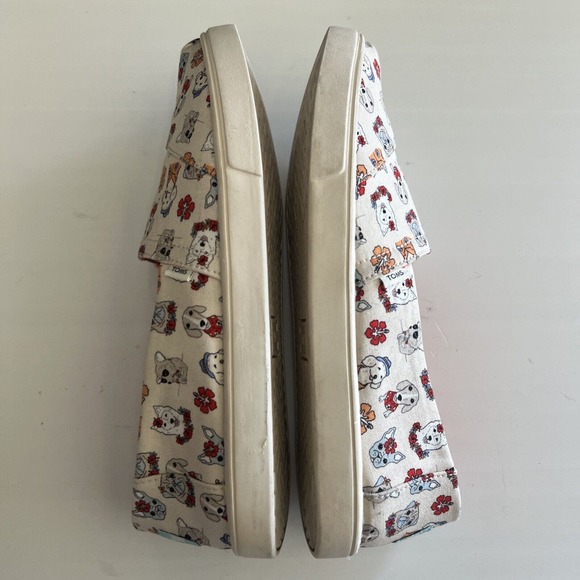 Toms Women Alpargatas Cupsole Canvas OrthoLite Natural Tropical Dog Print‎ 8.5 - Picture 13 of 16